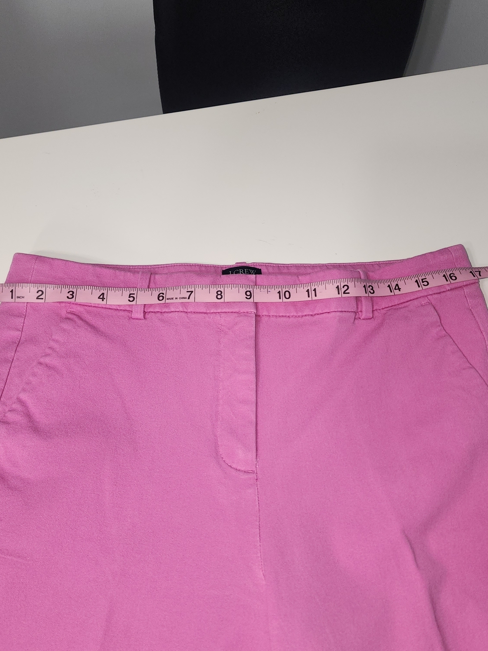 J. Crew Pink Cropped Ankle Pants Size 12 Cotton Blend - Picture 9 of 9